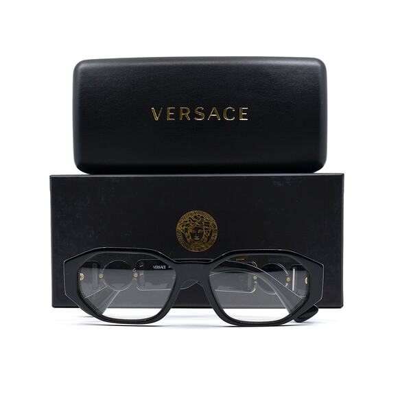 NEW VERSACE VE3320U GB1 BLACK AUTHENTIC EYEGLASSES FRAME - Picture 15 of 16